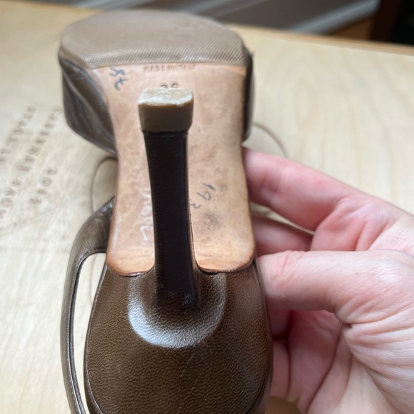Manolo Blahnik Vintage Brown Slingback Heels - Picture 6 of 8